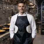 Waterproof Kitchen Apron With Side Towel Parachute Fabric - Image 4