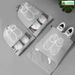 Travel Shoes Storage Bags with clear Window Non-Woven With PVC Bags
