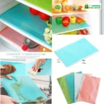 Refrigerator Anti Slip Mats,Washable Fridge Mats Liners Waterproof Fridge Pads Mat Shelves Drawer Table Mats Refrigerator Liners for Shelves (PACK OF 4)