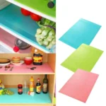 Refrigerator Anti Slip Mats,Washable Fridge Mats Liners Waterproof Fridge Pads Mat Shelves Drawer Table Mats Refrigerator Liners for Shelves (PACK OF 4) - Image 2