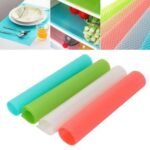 Refrigerator Anti Slip Mats,Washable Fridge Mats Liners Waterproof Fridge Pads Mat Shelves Drawer Table Mats Refrigerator Liners for Shelves (PACK OF 4) - Image 4