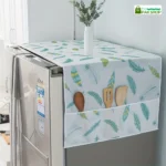 Refrigerator Organizer PEVA Freezer Top Bag Dust Covers with 6 Pocket in size 50 by 20 inches - Image 2